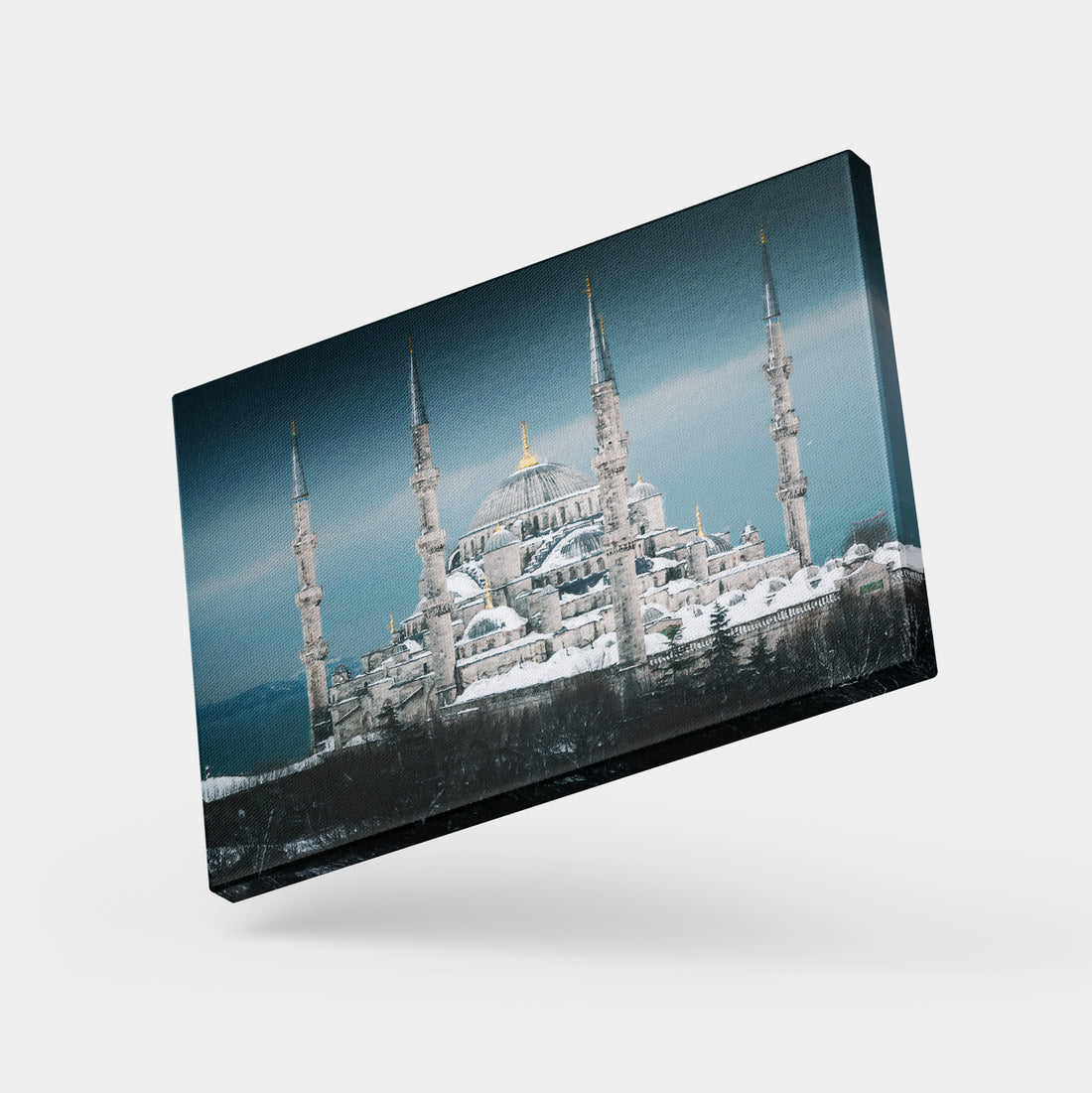 The Blue Mosque's Winter Veil: Istanbul's Serene Splendor