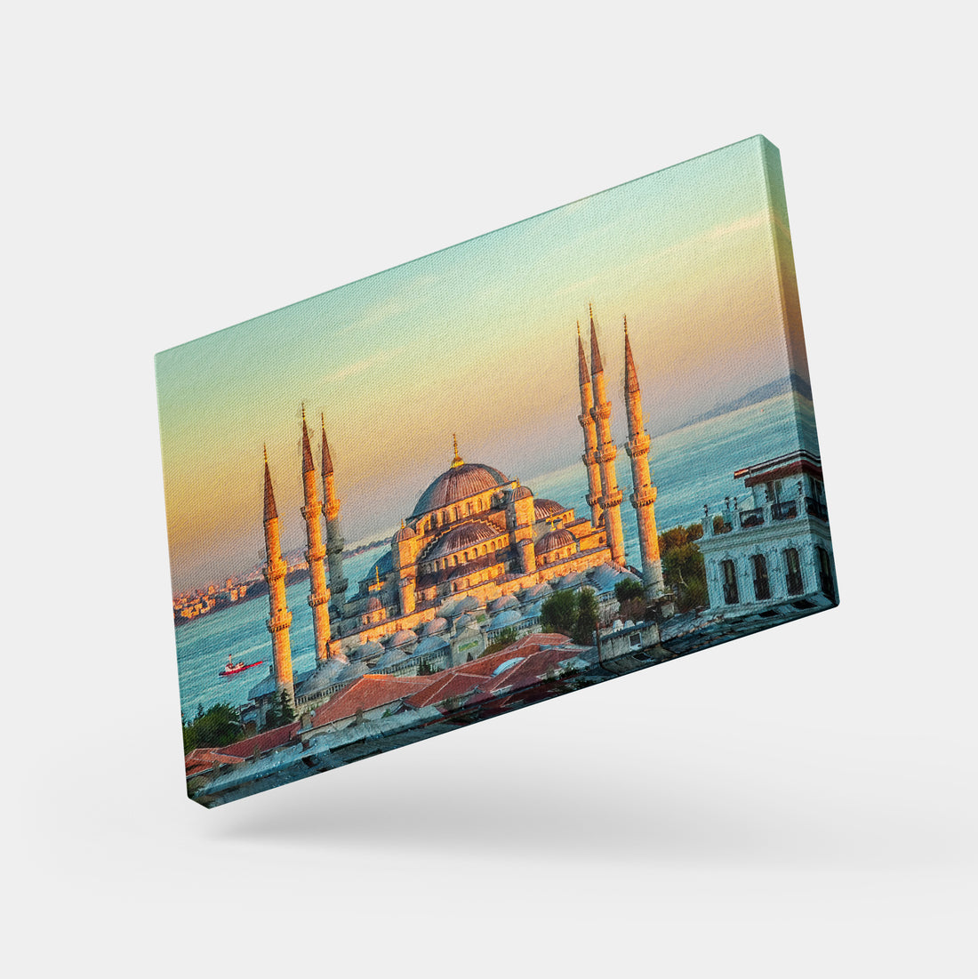 Sultan Ahmed's Splendor: The Blue Mosque at Sunset