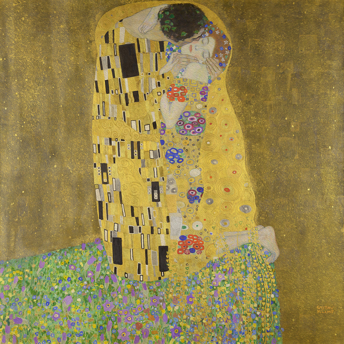 The Kiss (1907-1908) by Gustav Klimt