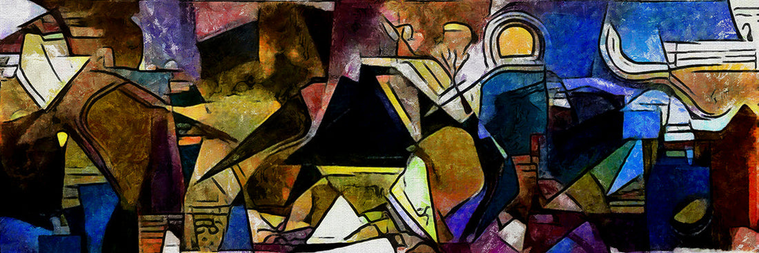 Geometric Panorama: Homage to Picasso